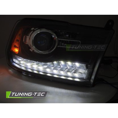 Přední světla s LED pro DODGE RAM 2009-2018 černá