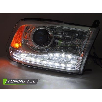 Přední světla s LED pro DODGE RAM 2009-2018 chromová