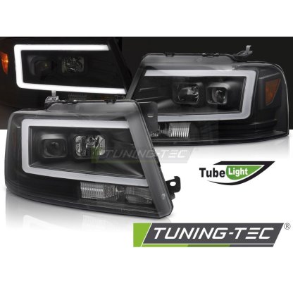 Přední světla s LED pro Ford F150 MK11 2004-2008 černá