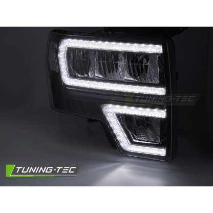 Přední světla s LED pro Ford F150 MK12 2008-2014 černá