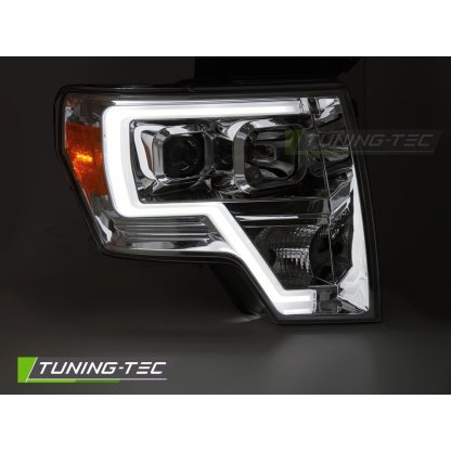 Přední světla s LED pro FORD F150 MK12 2008-2014 chromová