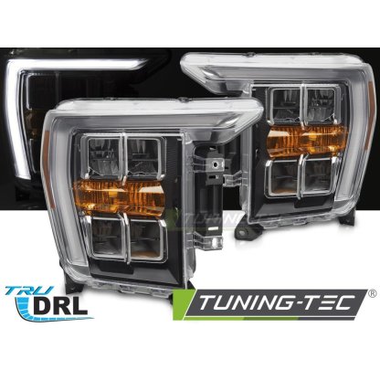 Přední světla s LED pro Ford F150 MK14 2020-2023 černá