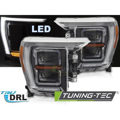 Přední světla s LED pro Ford F150 MK14 2020-2023 černá