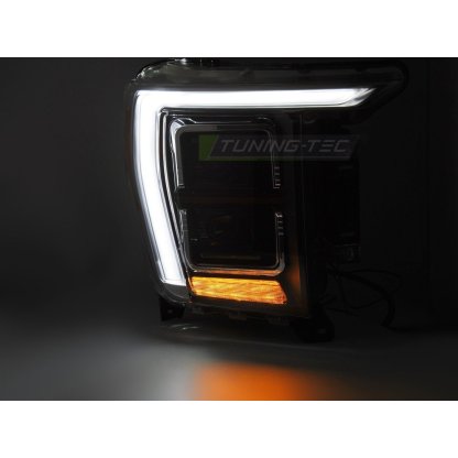 Přední světla s LED pro Ford F150 MK14 2020-2023 černá