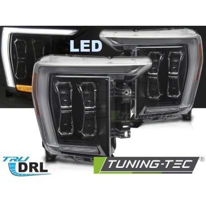 Přední světla s LED pro Ford F150 MK14 2020-2023 černá