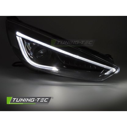 Přední světla s LED pro Ford FOCUS MK3 2014-2018 černá