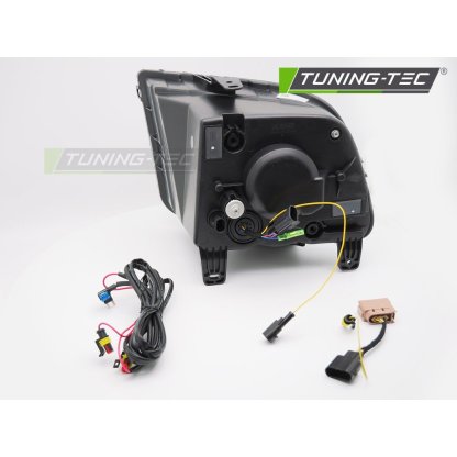 Přední světla s LED pro FORD MUSTANG 2004-2009 černá