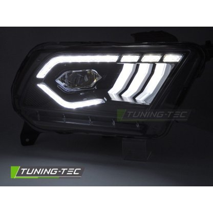 Přední světla s LED pro FORD MUSTANG 2010-2030 černá