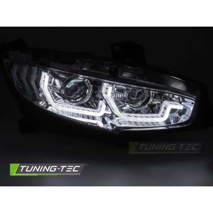 Přední světla s LED pro HONDA CIVIC X 2016-2021 chromová