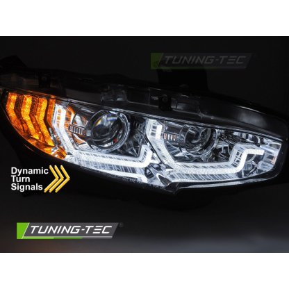 Přední světla s LED pro HONDA CIVIC X 2016-2021 chromová