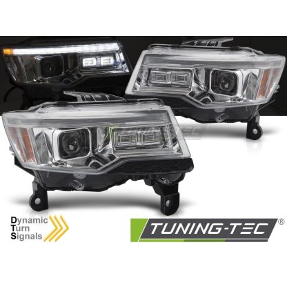 Přední světla s LED pro JEEP GRAND CHEROKEE 2014-2021 chromová