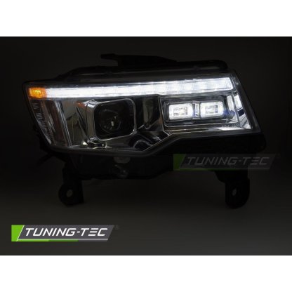 Přední světla s LED pro JEEP GRAND CHEROKEE 2014-2021 chromová