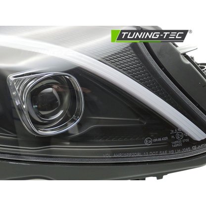 Přední světla s LED pro MERCEDES-BENZ W205 2014-2018 černá