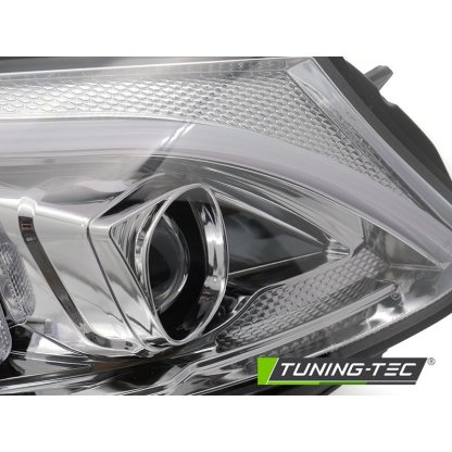 Přední světla s LED pro MERCEDES-BENZ W205 2014-2018 chromová