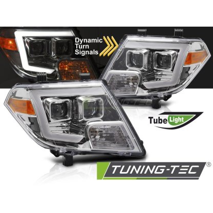 Přední světla s LED pro NISSAN FRONTIER 2010-2014 chromová