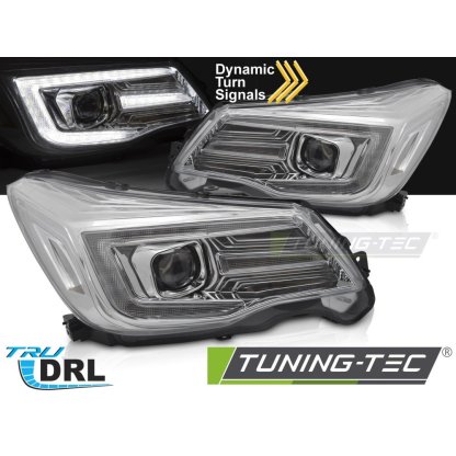 Přední světla s LED pro SUBARU FORESTER IV 2013-2018 chromová