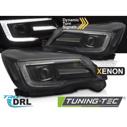 Přední světla s LED pro SUBARU FORESTER IV 2013-2018 xenon černá