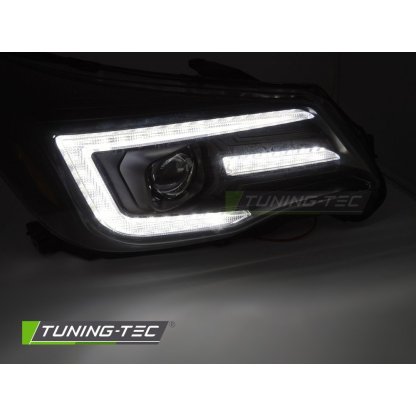 Přední světla s LED pro SUBARU FORESTER IV 2013-2018 xenon černá