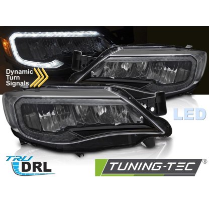 Přední světla s LED pro SUBARU WRX 2008-2014 černá