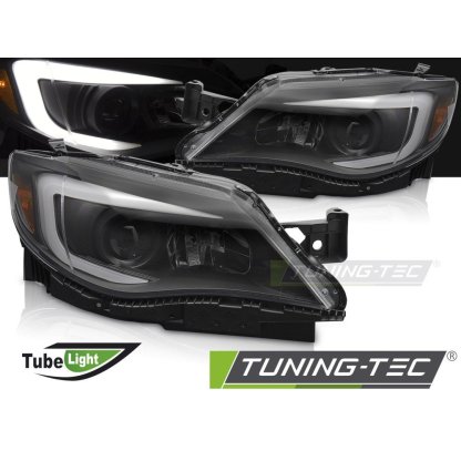 Přední světla s LED pro SUBARU WRX 2008-2014 černá