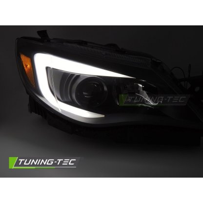 Přední světla s LED pro SUBARU WRX 2008-2014 černá