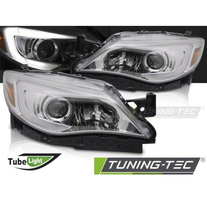 Přední světla s LED pro SUBARU WRX 2008-2014 chromová