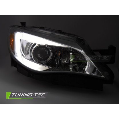 Přední světla s LED pro SUBARU WRX 2008-2014 chromová