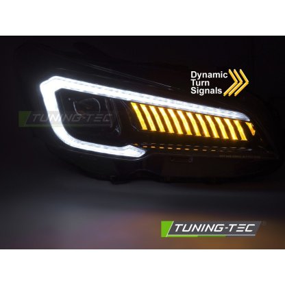 Přední světla s LED pro SUBARU WRX 2014-2022 černá