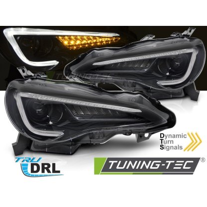 Přední světla s LED pro TOYOTA GT86 2012-2021 černá