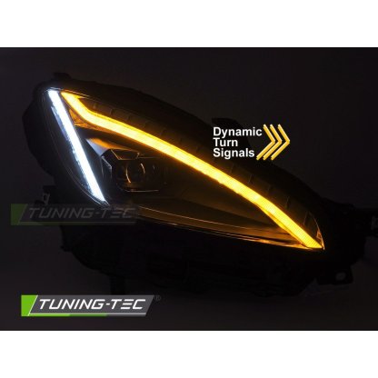 Přední světla s LED pro TOYOTA GT86 2021- černá
