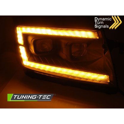 Přední světla s LED pro VW CRAFTER II 2017- černá