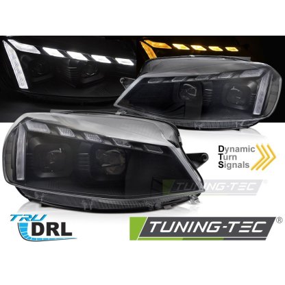 Přední světla s LED pro VW Golf 7 2017-2019 černá