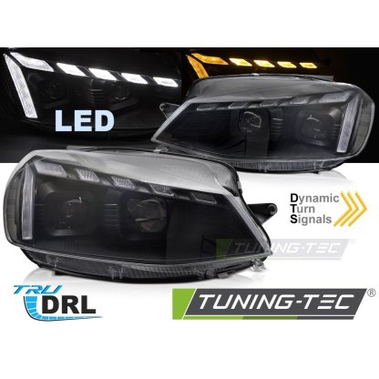 Přední světla s LED pro VW Golf 7 2017-2019 černá