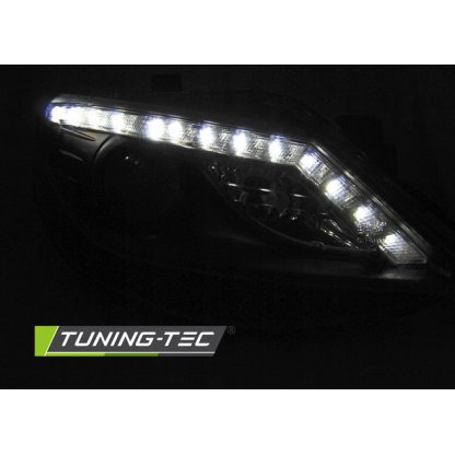 Přední světla s LED SEAT Ibiza 6J 08-12, LED blinkr černá