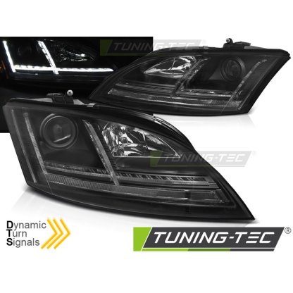 Přední světla s LED SEQ AUDI TT 8J 06-10 černá