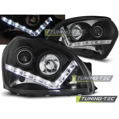 Přední světla s LED světly Hyundai Tucson černá