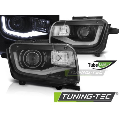 Přední světla s LED TUBE Chevrolet Camaro 09-13 černá