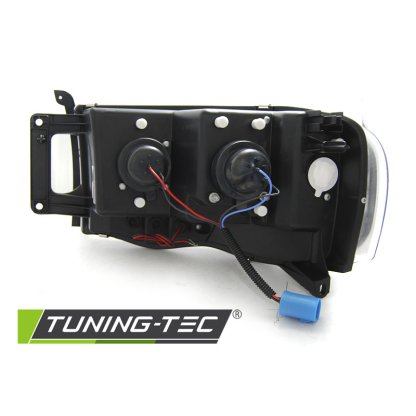 Přední světla s LED tube Dodge RAM 02-06 chrom