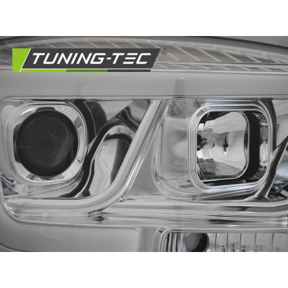 Přední světla s LED tube Dodge RAM 06-08 chrom