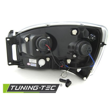 Přední světla s LED tube Dodge RAM 06-08 chrom