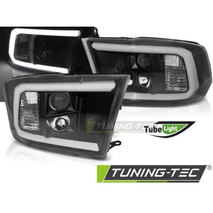 Přední světla s LED TUBE Dodge Ram 09-18 černá