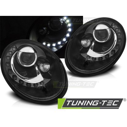 Přední světla s LED VW New Beetle 06-11 černá