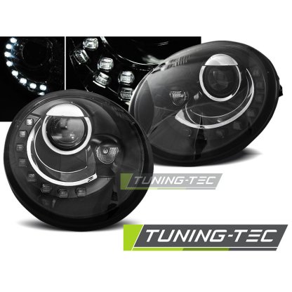Přední světla s LED VW New Beetle 98-05 černá