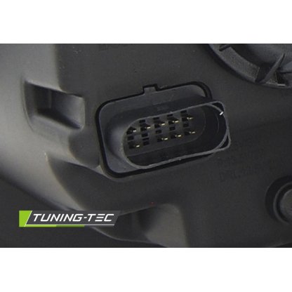 Přední světla TubeLights s LED denními světly VW T6 černá
