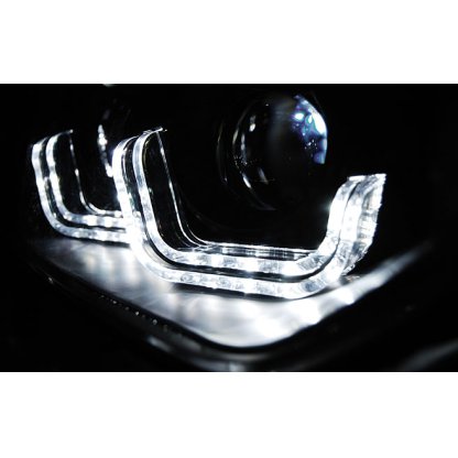 Přední světla U-LED BAR denní světla BMW 3 F30/F31 černá 10-