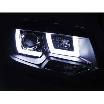 Přední světla U-LED BAR denní světla VW T5 10- černá