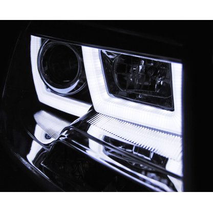 Přední světla U-LED BAR denní světla VW T5 10- chrom