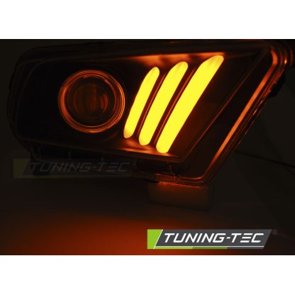 Přední světla U-LED BAR DTS Ford Mustang V 10-13 černá