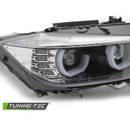 Přední světla U-TYPE LED pro BMW F30/F31 2011-2015 xenon černá