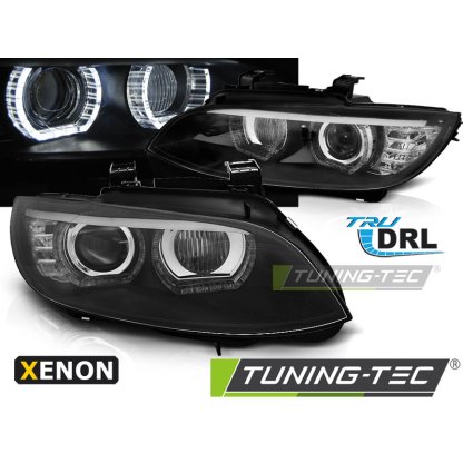 Přední světla xenon D1S AFS 3D LED angel eyes BMW E92/E93 06-10 černá